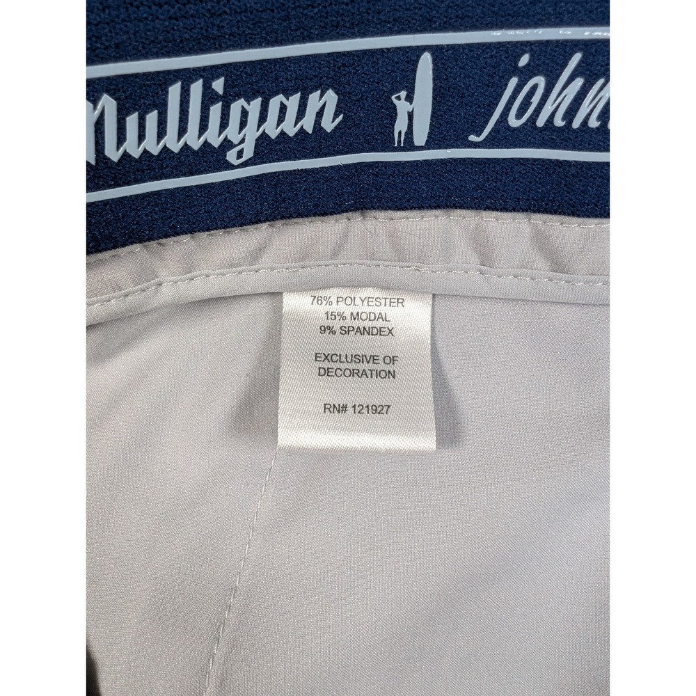Johnnie-O Mulligan Performance Golf Shorts Mens 32 Gray Stretch Flat Front - Picture 8 of 11